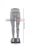 Gambe uomo vita alta con base in metallo nero
