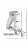 Gambe uomo appese - bianco opale