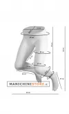Gambe uomo appese - bianco