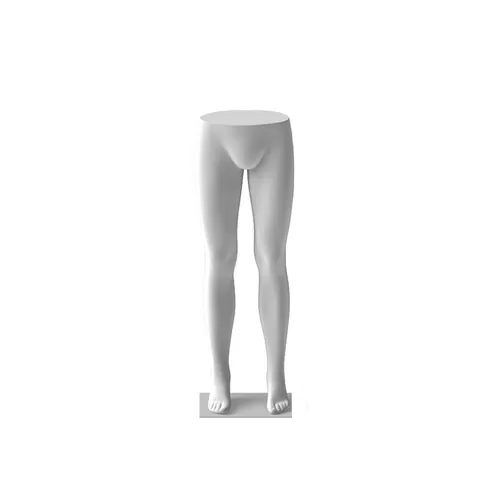 Gambe uomo con base in metallo