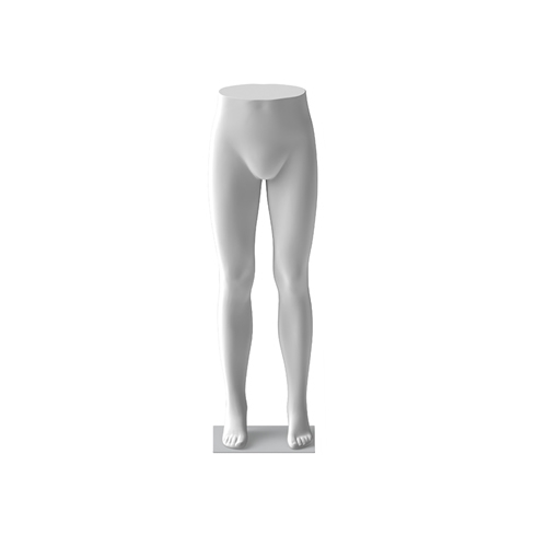 Gambe uomo vita alta con base in metallo