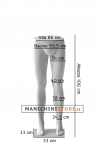 Gambe uomo con base in metallo