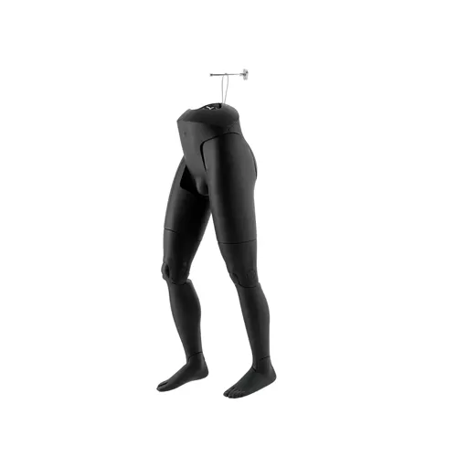 Gambe uomo snodate con supporto a parete