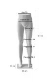 Gambe uomo vita alta con base in metallo