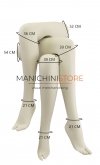 Tris di gambe espositive donna da muro