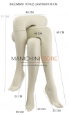 Tris di gambe espositive donna da muro