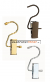 Gancio "2" con pinza - Ruggine