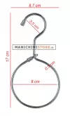 Gancio con anello zincato