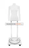 Busto donna/A per foto internet e-commerce opale con base con ruote
