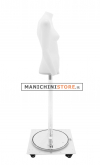Busto donna/A per foto internet e-commerce opale con base con ruote