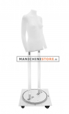 Busto donna/A per foto internet e-commerce opale con base con ruote