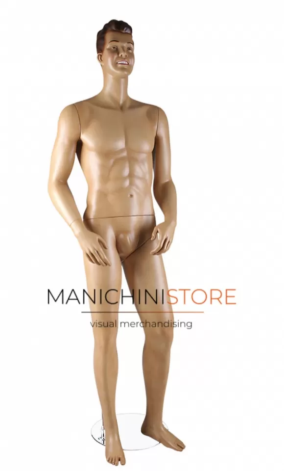 Manichino uomo realistico in vetroresina anni 50