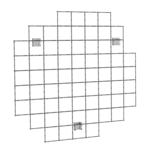 Pannello griglia cromato - 90 cm