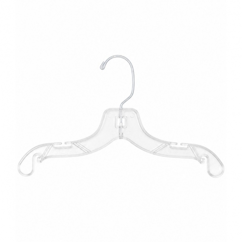 Elegant Clear Plastic Clothes Hanger 35 cm &ndash; Made in Italy