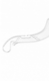 Elegant Clear Plastic Clothes Hanger 35 cm &ndash; Made in Italy