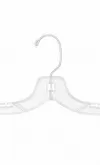 gruccia 35cm plastica cristallo