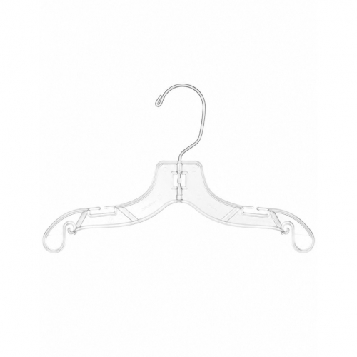 Elegant Clear Plastic Clothes Hanger 44 cm &ndash; Made in Italy