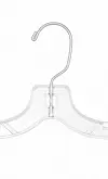 Gruccia in plastica cristallo con alette 30 cm 