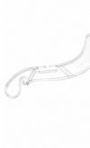 Elegant Clear Plastic Clothes Hanger 44 cm &ndash; Made in Italy