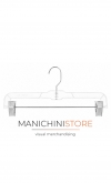 50-Piece Space-Saving Clear Crystal Plastic Hanger Set