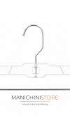 50-Piece Space-Saving Clear Crystal Plastic Hanger Set