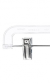 Clear Plastic Skirt and Pants Hanger with Adjustable Clips