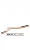 Gruccia legno capospalla cm.42 x cm.1,5 - Faggio Velluto Spalla