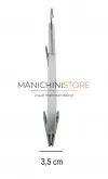 Gruccia legno pinza 40 cm - Bianco Venato