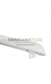 Gruccia plastica capospalla 42x5cm - bianco - con gancetti