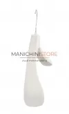 Gruccia plastica capospalla 42x5cm - bianco