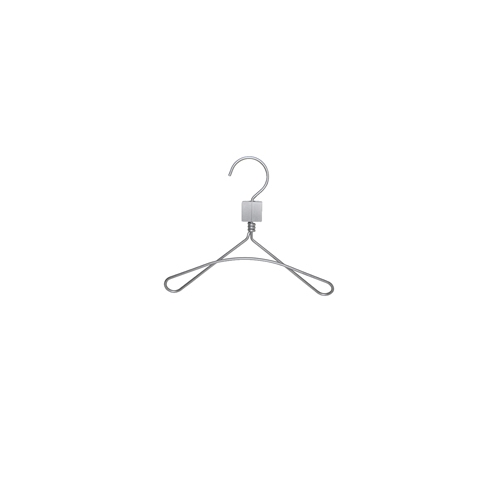 Gruccia metallo capospalla Bambino 20 cm - alluminio satinato