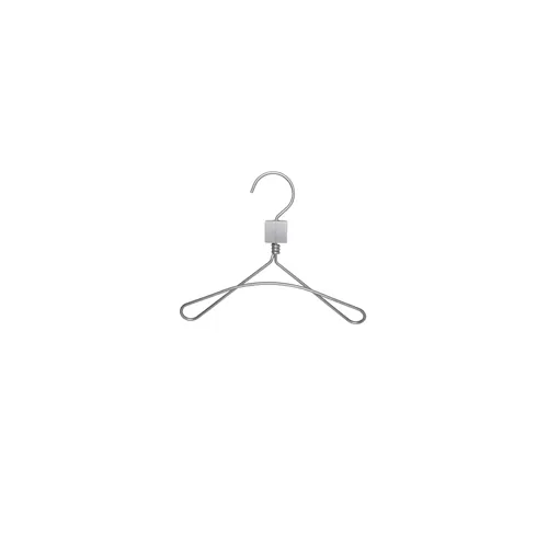 Gruccia metallo capospalla Bambino 20 cm - alluminio satinato