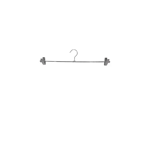 Gruccia metallo pinza 35,5 cm - metallo cromato