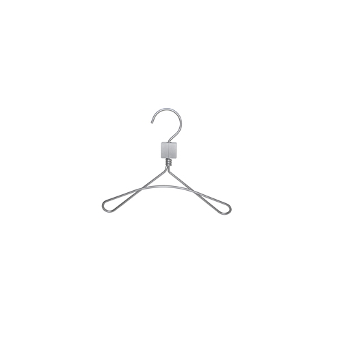 Gruccia metallo capospalla Bambino 30 cm - alluminio satinato