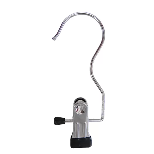 Gancio con pinza - Metallo Cromato