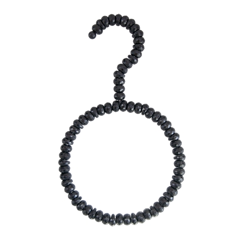 Anella in Cristallo Nero