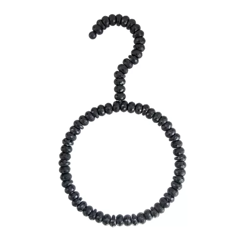 Anella in Cristallo Nero