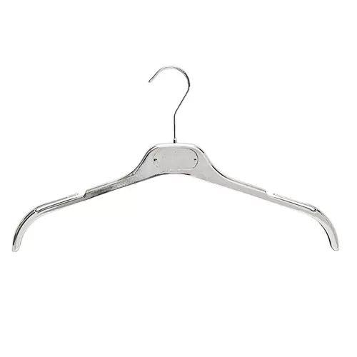 Gruccia capospalla 40 cm Plastica Argento con alette