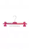 Gruccia plastica pinza 36 cm - Velluto Fucsia