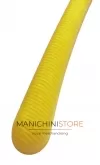 Gruccia plastica capospalla 38 x 3 cm - Velluto giallo