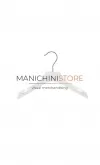 Gruccia legno Bambino con taglio a spallina 30 cm - bianco