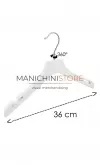 Gruccia legno Bambino con taglio a spallina 36 cm - bianco