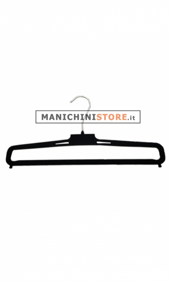 Gruccia portapantalone 38 cm - velluto nero