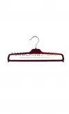 Gruccia appendiabito portapantalone 35 cm. Velluto bordeaux