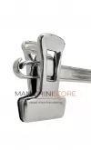 Gruccia appendiabito pinza 36 cm. Plastica Argento