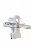 Gruccia plastica bianca - pinza 45 cm