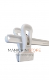 Plastic clip hanger 36 cm - white