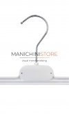 Plastic clip hanger 36 cm - white