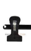 Gruccia appendiabito pinza 40 cm. Plastica Nera