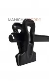Gruccia appendiabito pinza 30 cm. Plastica Nera